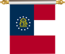 The Flag of US Georgia Hanging Banner IV