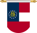 The Flag of US Georgia Hanging Banner III