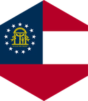 The Flag of US Georgia Hexagon II