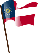 The Flag of US Georgia Pole Flag I