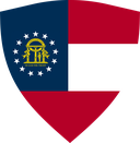 The Flag of US Georgia Shielded II