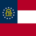 The Flag of US Georgia Square