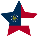 The Flag of US Georgia Star