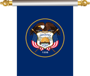 The Flag of Utah Hanging Banner IV
