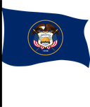 The Flag of Utah Pole Flag III