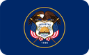 The Flag of Utah Rounded Rectangle