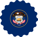 The Flag of Utah Scallop Circle