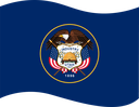 The Flag of Utah Wavy I