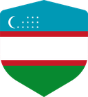 The Flag of Uzbekistan Shielded I