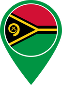 The Flag of Vanuatu Map Pin