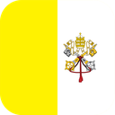 The Flag of Vatican City Rounded Square