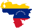 The Flag of Venezuela Map