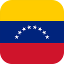 The Flag of Venezuela Rounded Square