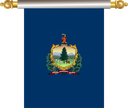 The Flag of Vermont Hanging Banner IV