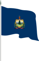 The Flag of Vermont Pole Flag II