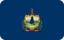 The Flag of Vermont Rounded Rectangle