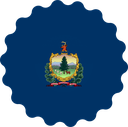 The Flag of Vermont Scallop Circle