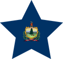 The Flag of Vermont Star