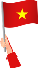 The Flag of Vietnam Handheld