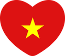 The Flag of Vietnam Heart