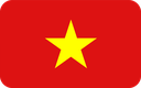 The Flag of Vietnam Rounded Rectangle