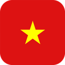 The Flag of Vietnam Rounded Square