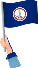 The Flag of Virginia Handheld