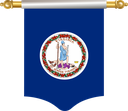 The Flag of Virginia Hanging Banner I