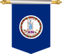The Flag of Virginia Hanging Banner II