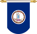 The Flag of Virginia Hanging Banner III