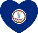 The Flag of Virginia Heart