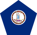 The Flag of Virginia Pentagon
