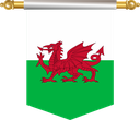 The Flag of Wales Hanging Banner III