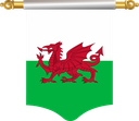 The Flag of Wales Hanging Banner I