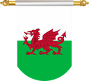 The Flag of Wales Hanging Banner II