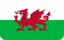 The Flag of Wales Rounded Rectangle