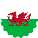 The Flag of Wales Scallop Circle