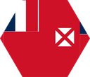 The Flag of Wallis and Futuna Hexagon I