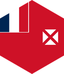 The Flag of Wallis and Futuna Hexagon II
