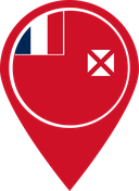 The Flag of Wallis and Futuna Map Pin