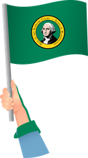 The Flag of Washington Handheld