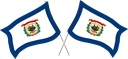 The Flag of West Virginia Crossed Flags