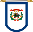 The Flag of West Virginia Hanging Banner III