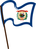 The Flag of West Virginia Pole Flag I