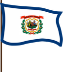 The Flag of West Virginia Pole Flag III