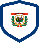 The Flag of West Virginia Shielded I