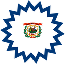 The Flag of West Virginia Star Burst