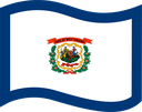 The Flag of West Virginia Wavy I