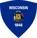 The Flag of Wisconsin Shielded II