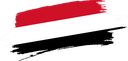 The Flag of Yemen Brushed